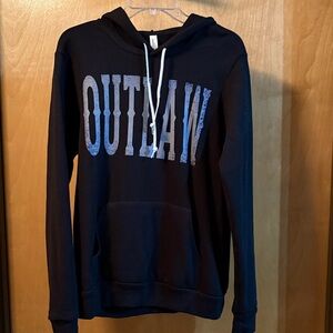 Outlaw Black Hoodie; Size M